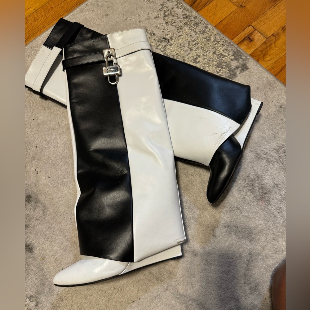 GIVENCHY two tone boots